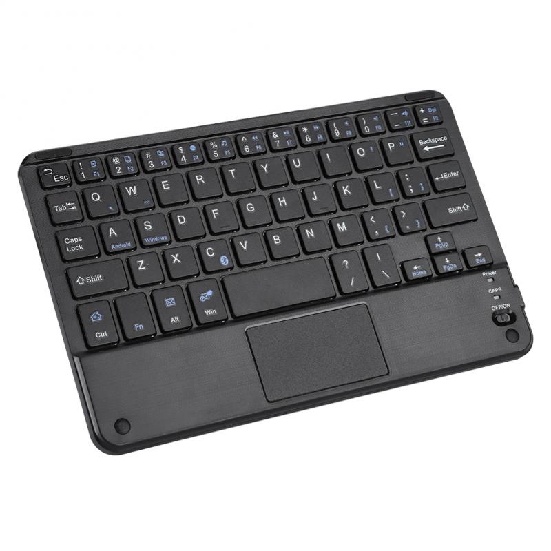 Bamaxis 7 Inch Wireless Ultra Slim Touchpad Scissors Feet Design Bluetooth Keyboard