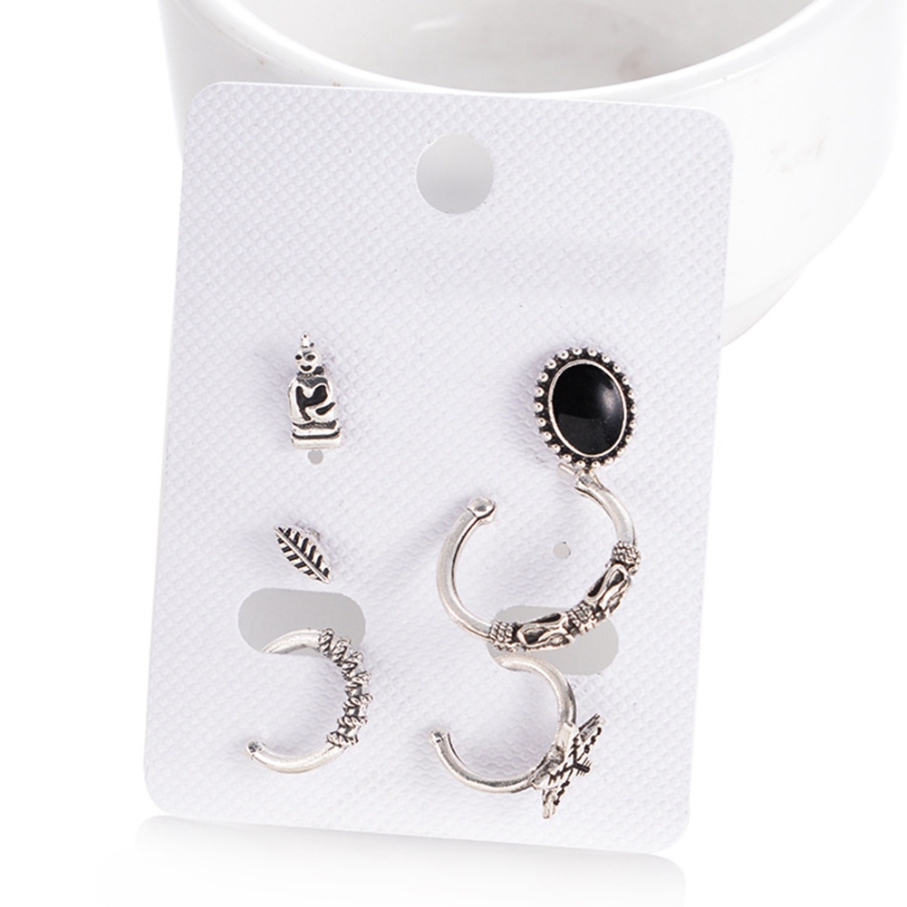 Set 6 khuyên tai nữ kiểu dáng đa dạng phong cách bohemian cá tính thời trang