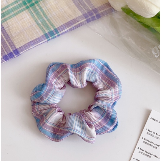 Dây thun cột tóc đuôi ngựa màu tím cho nữ hair Scrunchies CT012
