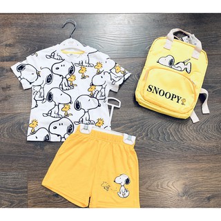 Bộ H.M Snoopy quần vàng - from nhỏ
