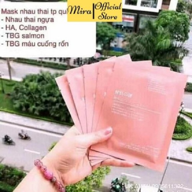 Mặt Nạ Mask Nhau Thai Cừu, nhau thai cuống rốn Rwine Beauty 1 miếng MIRAA SHOP