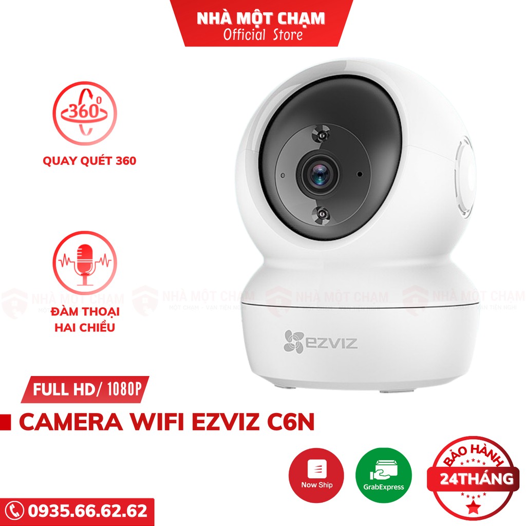 Camera wifi Ezviz C6N 1080P quay quét 360 độ, đàm thoại 2 chiều