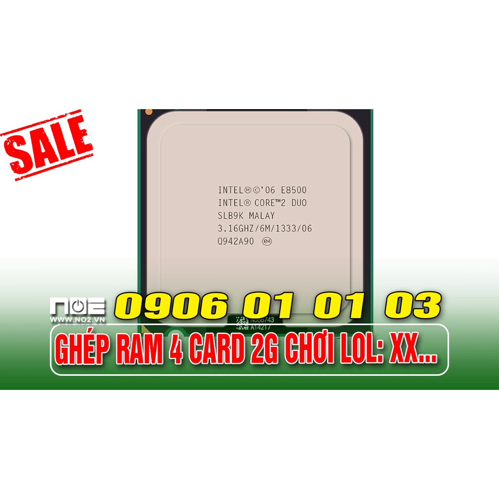 CPU E8400- E8500, cpu máy tính bàn socket 775