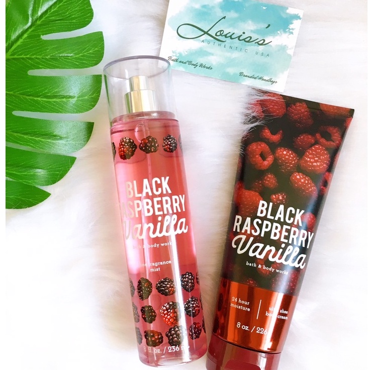 [ BLACK RASPBERRY VANILLA ] Trọn bộ chăm sóc cơ thể Bath & Body Works Mỹ