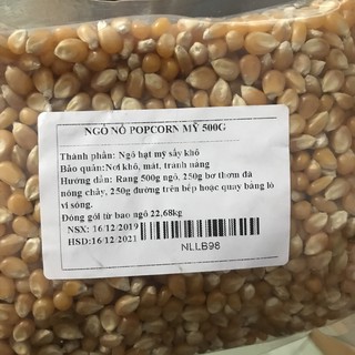 [Hàng ngon] Ngô khô nổ bắp rang bơ 500gam