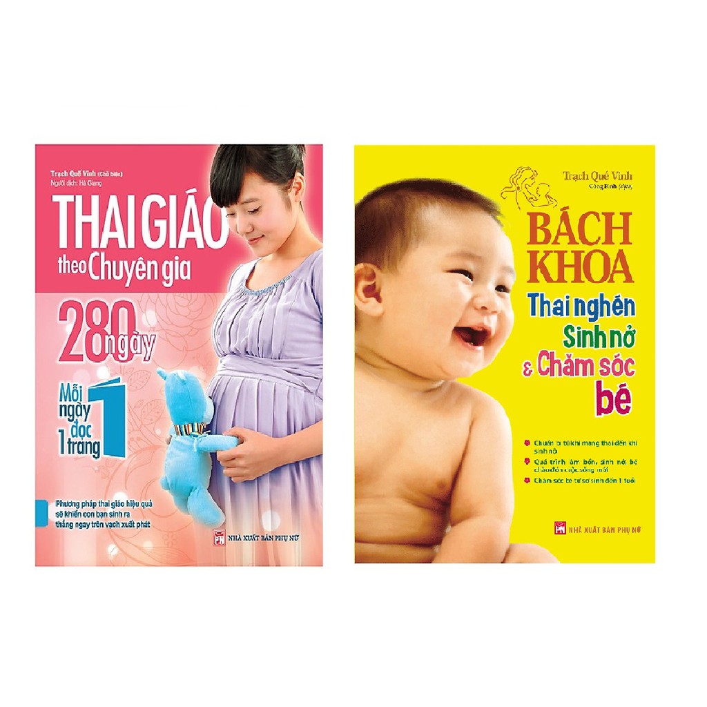 Sách - Combo Thai Giáo Theo Chuyên Gia + Bách Khoa Thai Nghén, Sinh Nở Và Chăm Sóc Bé (Tặng sổ tay)