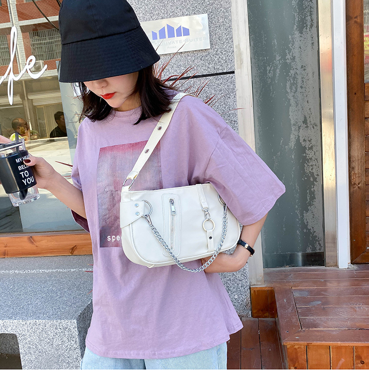 IELGY Túi xách phối chuỗi xích phong cách Hàn Quốc sành điệu