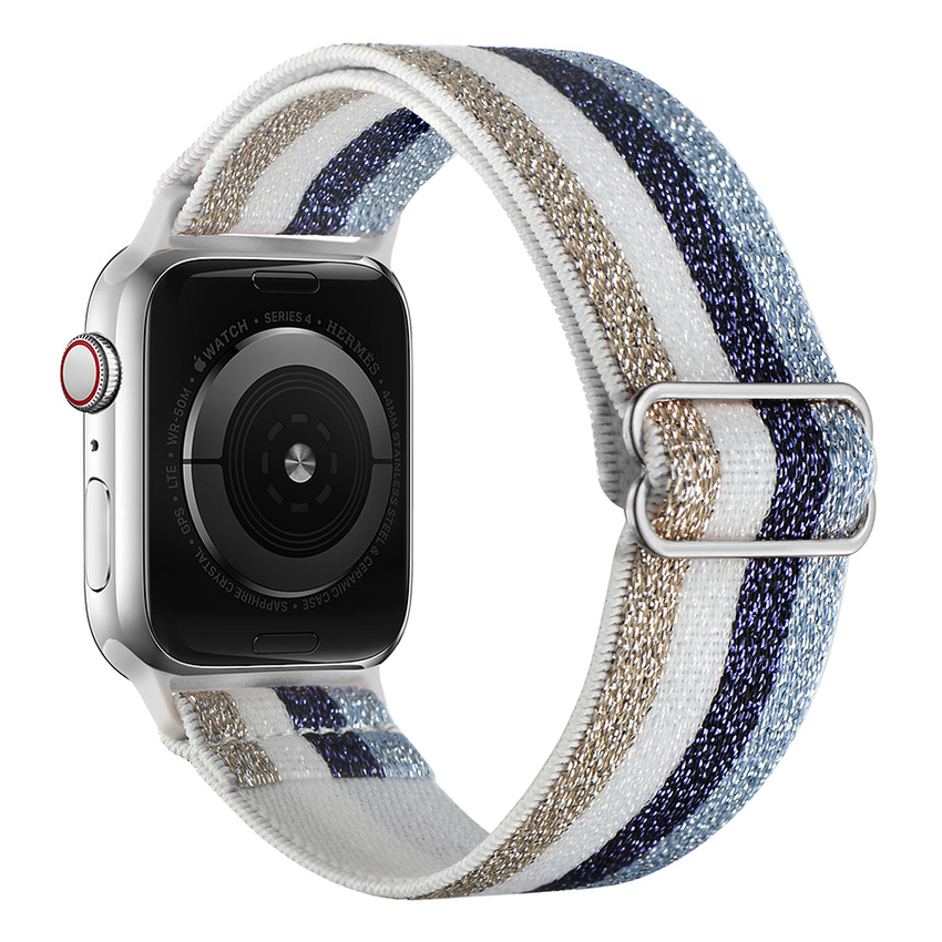 Dây Đeo Nylon Cho Đồng Hồ Thông Minh Apple Watch 38mm 40mm 42 mm 44mm Iwatch Series 6 Se 5 4 3 2 1