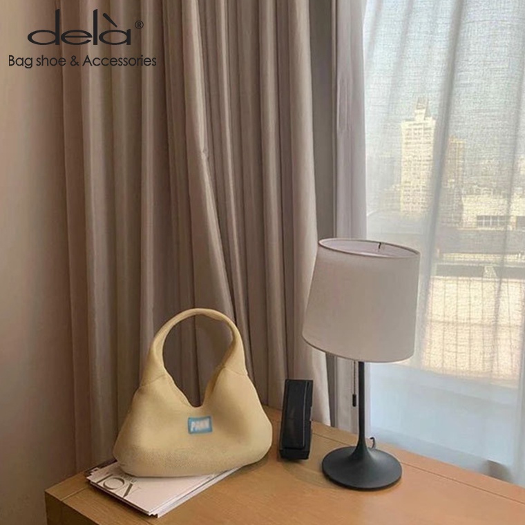 Dela Ins Túi Tote Lưới Thoáng Khí Đeo Cánh Tay Đi Mua Sắm Du Lịch Mùa Hè Đặc Biệt Cho Nữ