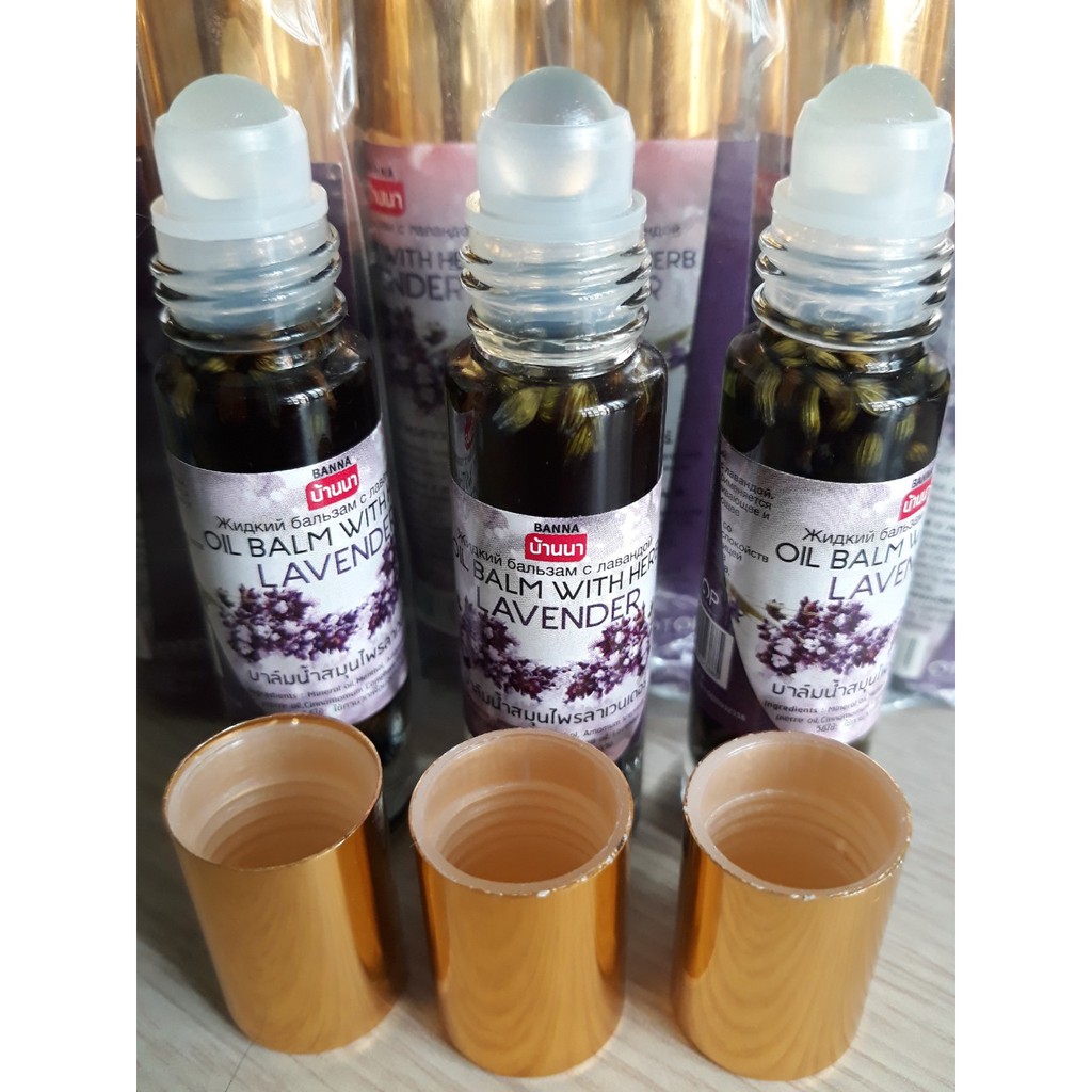 Dầu bi lăn hương hoa lavender THÁI LAN - DẦU OIL BALM WITH HERB LAVENDER