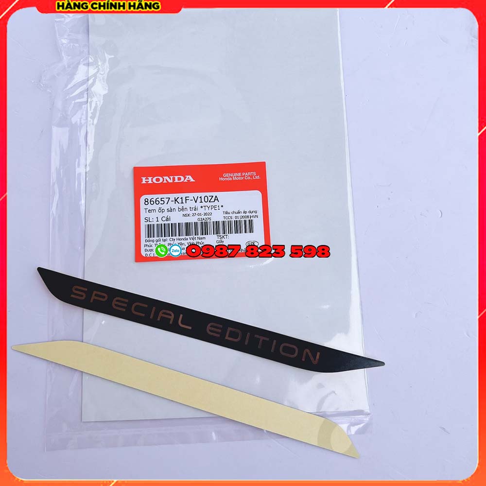 Tem Sườn Airblade AB 2020 - 2022 Special Edition Chính Hãng Honda
