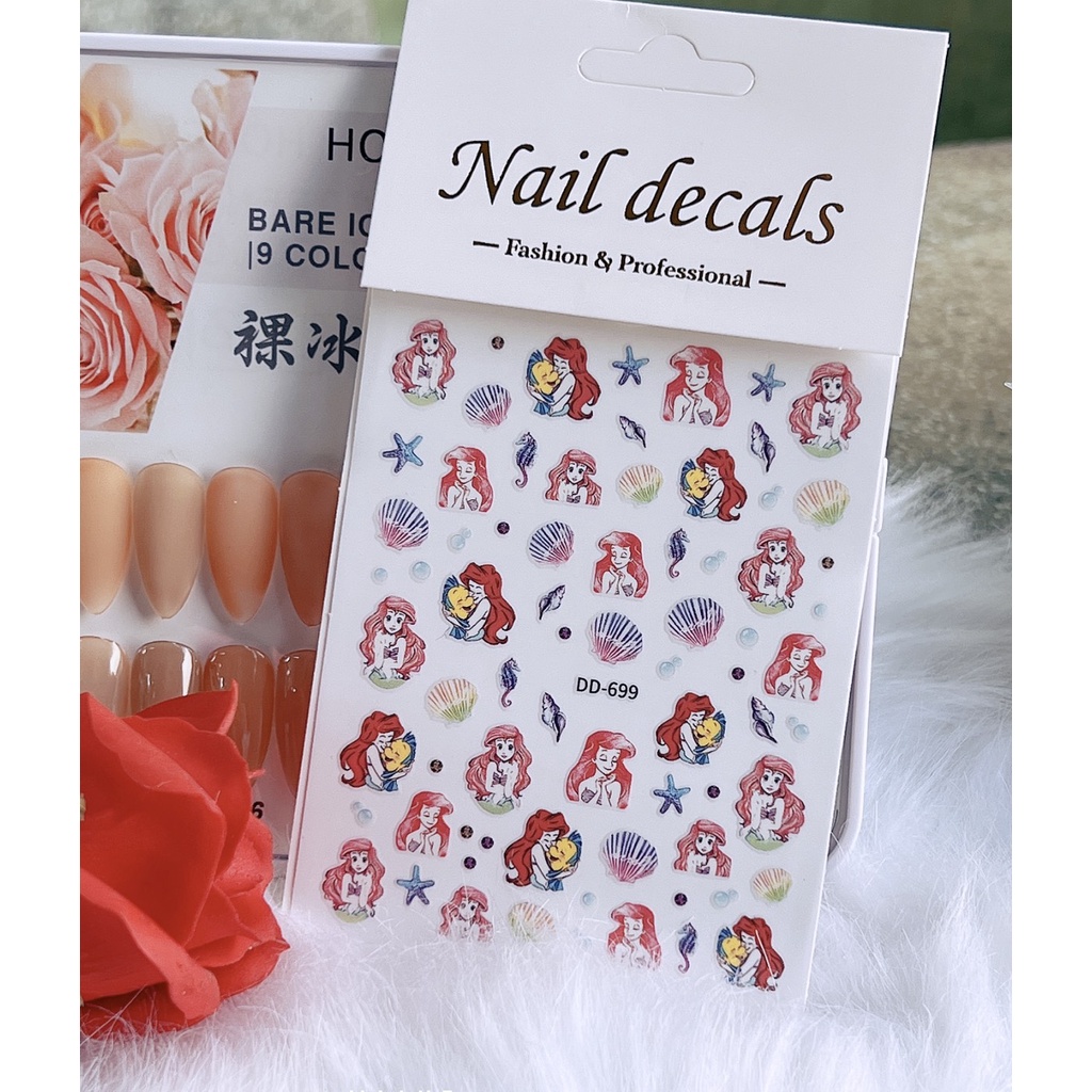 Sticker Dán Móng Hoạt Hình Nhiều Mẫu