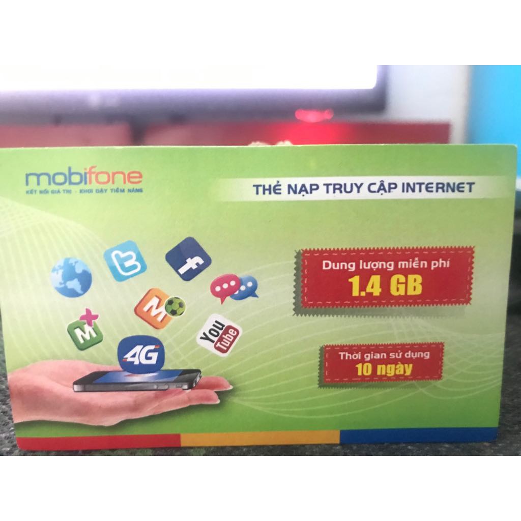 COMBO 10C- SIM THẺ DATA 1.4GB MOBI SD 3G/4G- CHUYÊN SỈ GIÁ TỐT