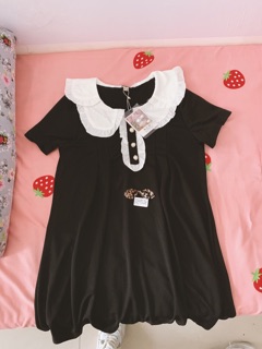 Váy cổ tiểu thư dáng xuông cute (có ảnh thật)