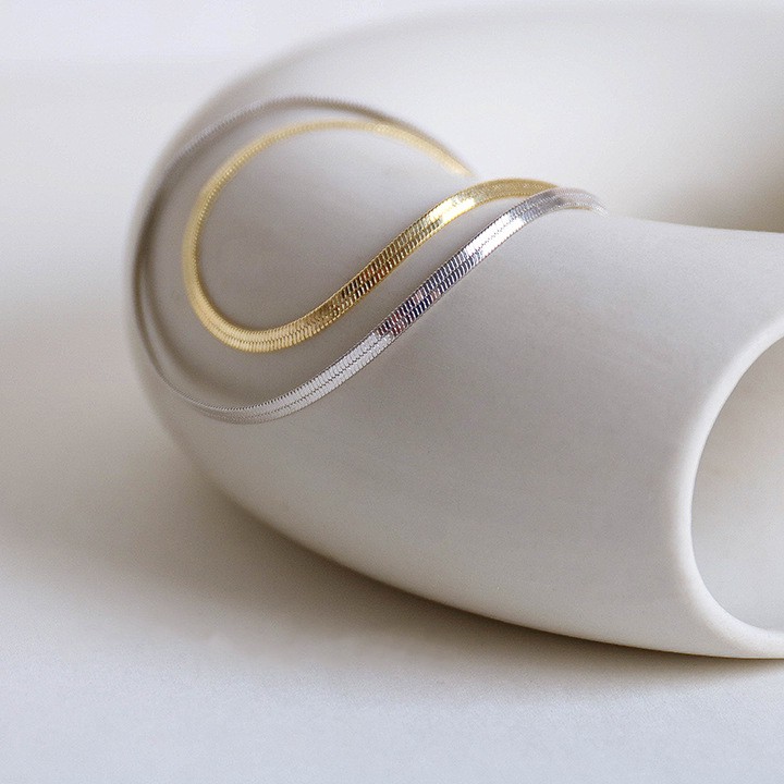 Dây chuyền thiết kế kiểu xương rắn phong cách Âu Mỹ B0020