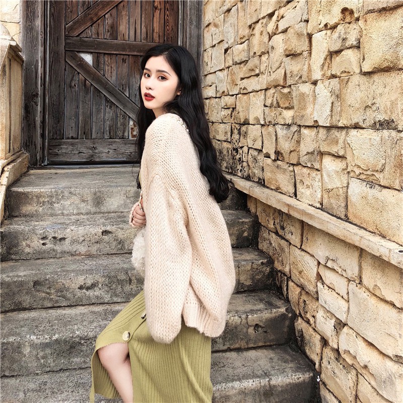 [ORDER] SET BÁN RỜI ĐẦM LEN BODY+ KHOÁC CARDIGAN QUẢNG CHÂU