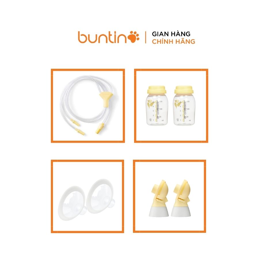 Bộ Phụ Kiện Máy Hút Sữa Medela Freestyle Flex Chính Hãng (Gồm Cổ Nối, Dây Khí, Bình Sữa, Phễu) - BUNTINO ME_PK02