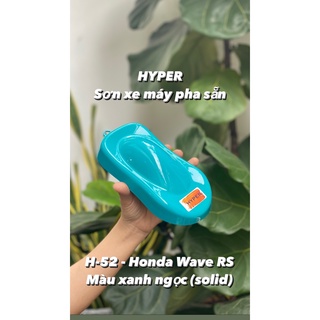 Sơn xe máy hyper màu xanh ngọc honda wave rs 1k - 1 lit