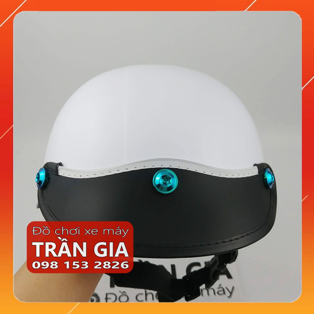 Mũ bảo hiểm gắn ốc Titan Lục Bảo Gr5 Salaya nam nữ nón 1/2 nửa đầu thời trang cao cấp chính hãng LS