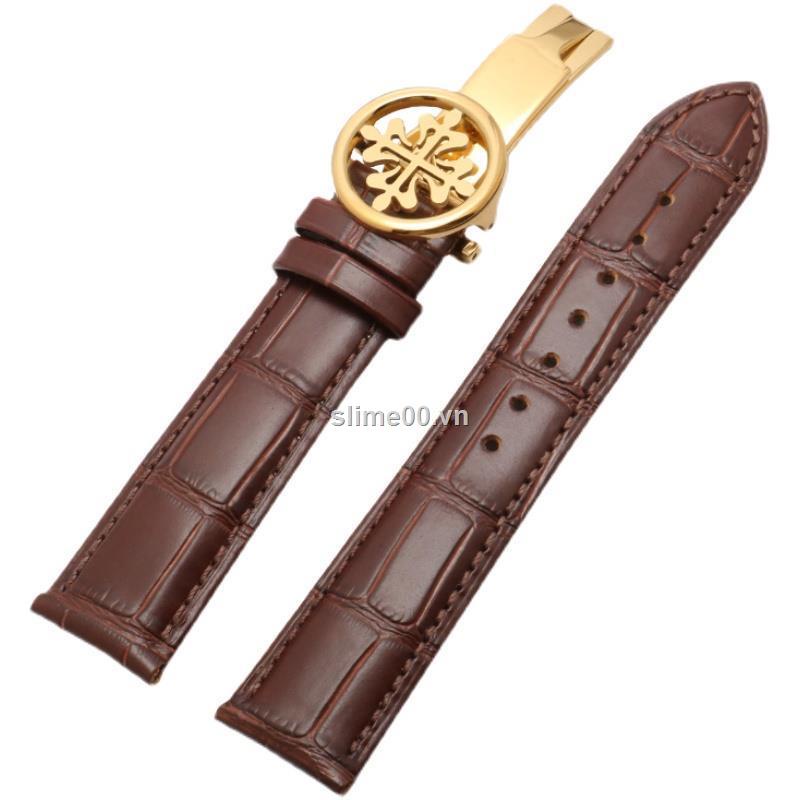 PATEK PHILIPPE Dây đồng hồ đeo tay bằng da cá sấu PP 19 20 22
