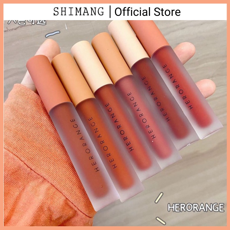 Son Lì Không Trôi Nội Địa Trung Herorange Lip Glaze Siêu Xinh Chất Mềm Và Mịn Môi  HOSM1