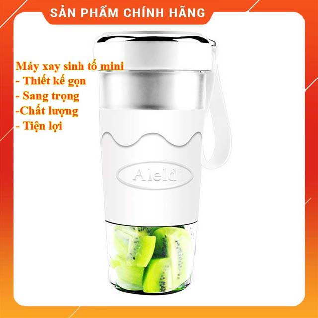 Máy xay sinh tố mini cầm tay đa năng chính hãng 2 lưỡi dao 0801 (50W - 420ml)