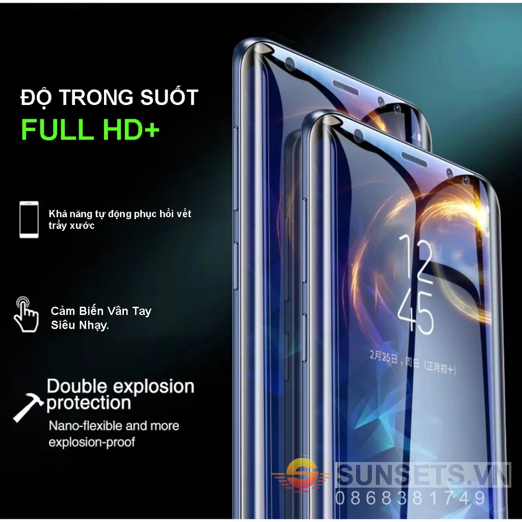 Miếng dán màn hình Samsung Note 9/ Note 8/ Note 10+/ S20 Ultra