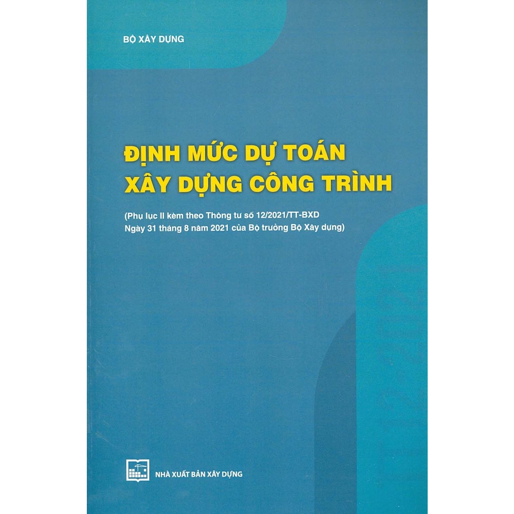 Sách - Định Mức Dự Toán Xây Dựng Công Trình