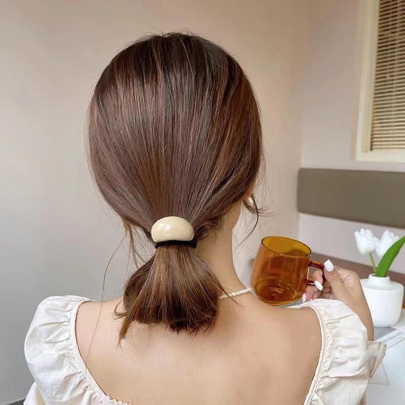 Dây Buộc Tóc Co Giãn Bề Mặt Sáng Tạo Cá Tính Cho Nữ