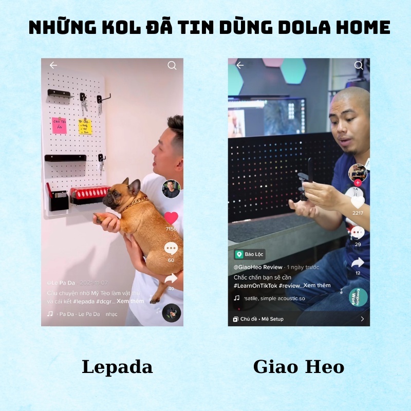 Bảng lỗ Pegboard Dola Home kim loại cao cấp dạng treo phù hợp với việc setup góc làm việc, game, công nghệ