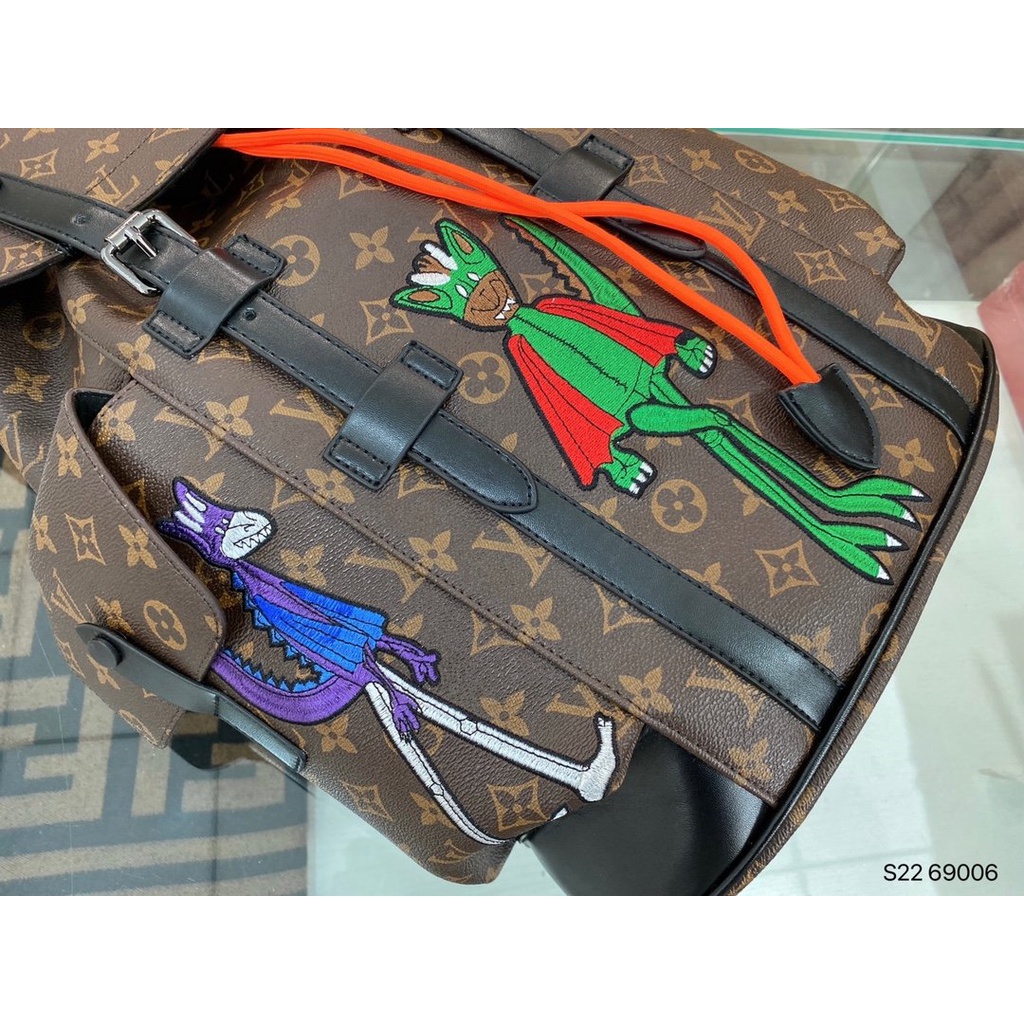 LOUIS VUITTON Ba Lô Thể Thao LV Chất Liệu Da Kích Cỡ Lớn Thời Trang Dành Cho Nữ