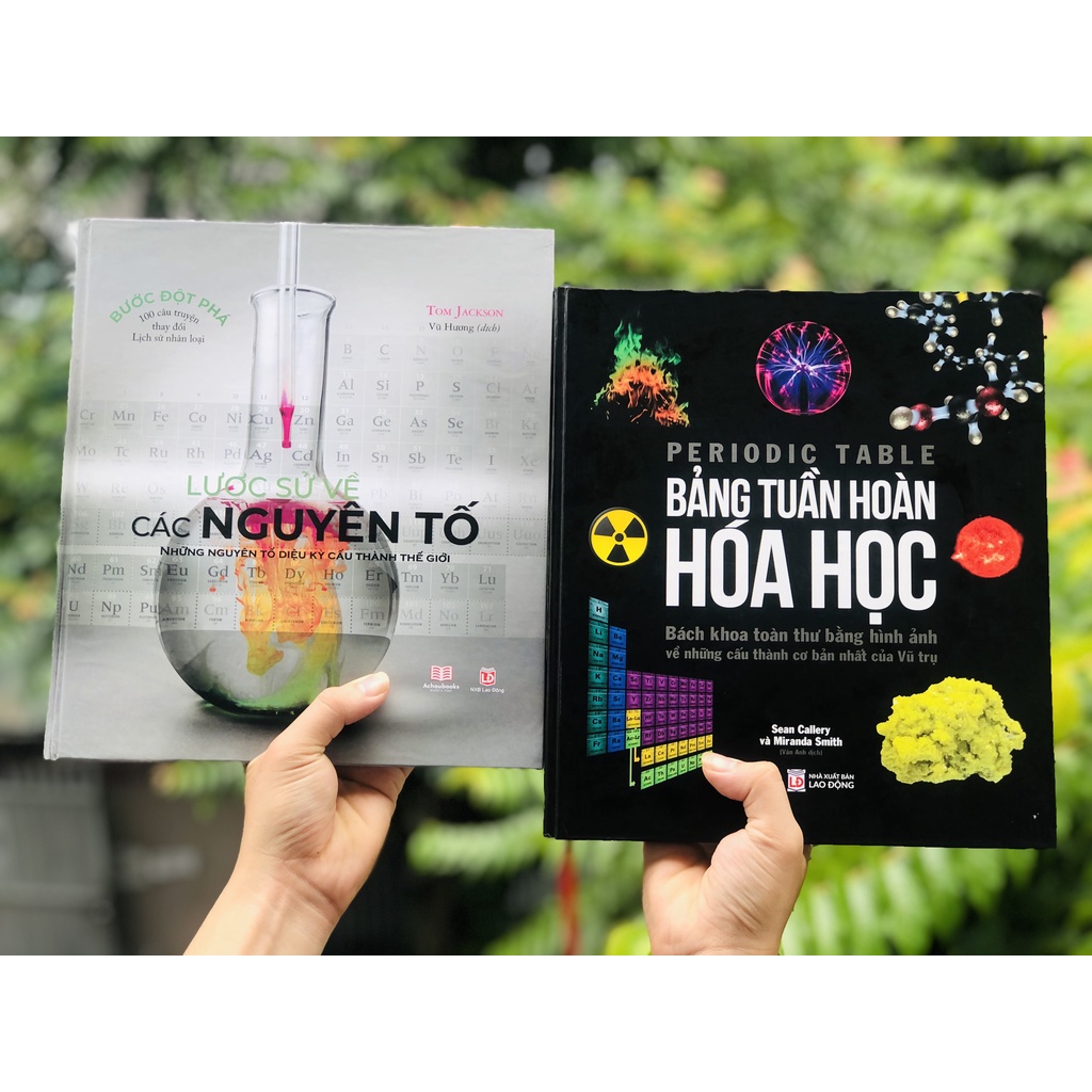 Sách bảng tuần hoàn hoá học và lược sử về các nguyên tố Á Châu Books ( combo 2 cuốn )