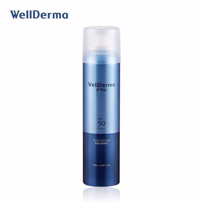 Xịt Chống Nắng Wellderma G PLus Cooling Sun Spray 180ml