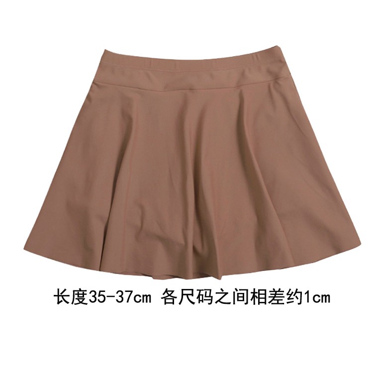 Swimwear Female Alone Skirt High Belt Connectivity Flat Corner Pants Wild Match Beef Fruit Green Coffee Gray White Swimw