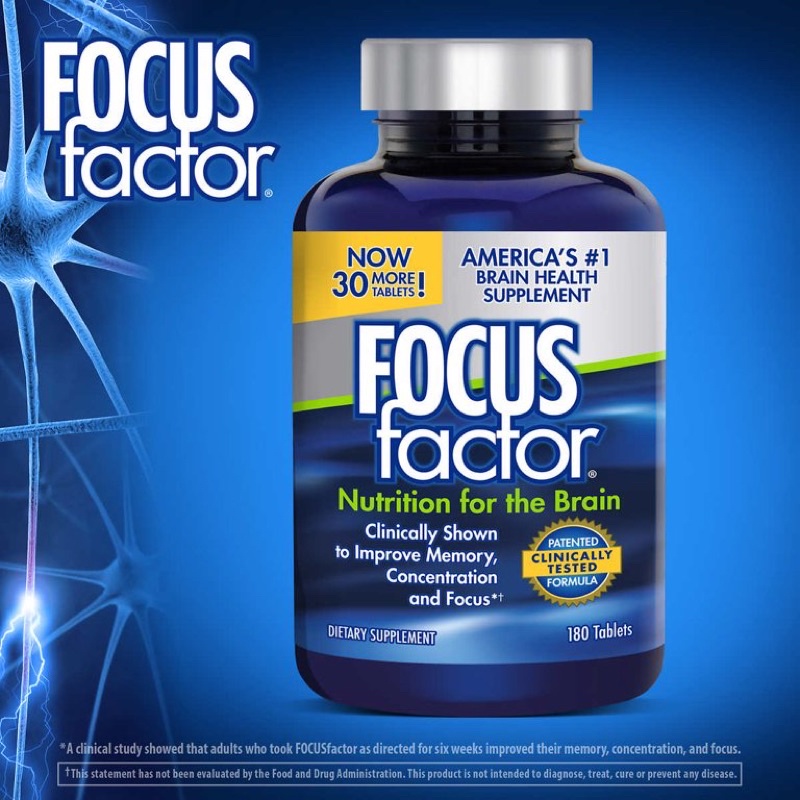 Viên Uống Bổ Não Focus Factor Nutrition For The Brain 180 viên [Mỹ]