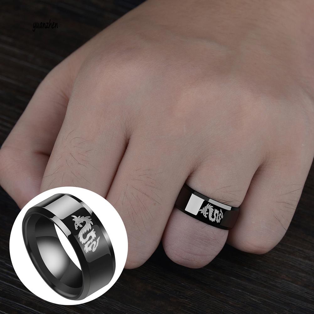 Nhẫn đeo tay hợp kim họa tiết động vật thời trang và cá tính cho nam