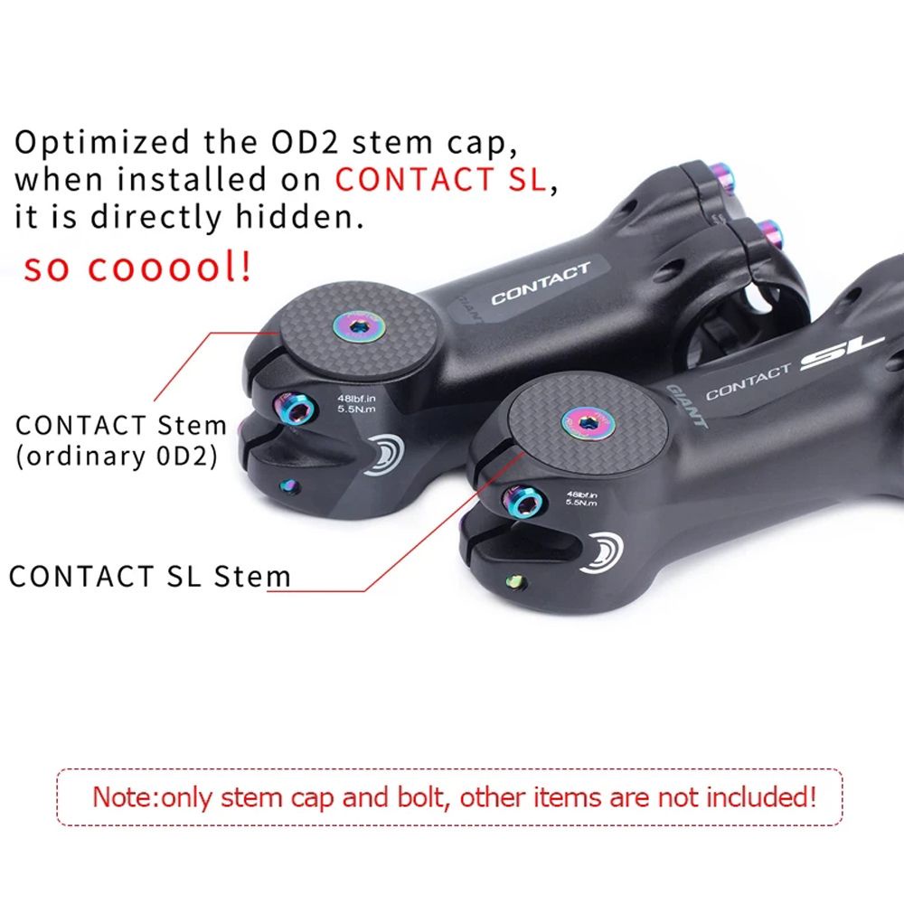 Nắp Đậy Cổ Xe Đạp Bằng Sợi Carbon Chống Bụi 28.6mm Kèm Ốc Vít Titan