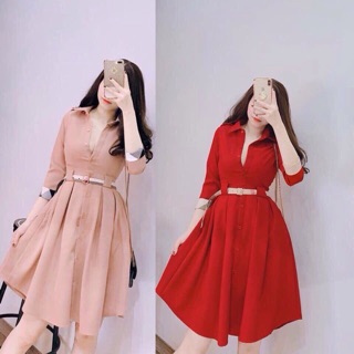 Đầm xoè BBR kèm belt