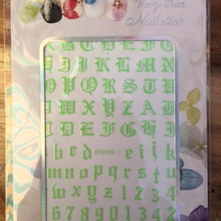 Sticker Dán Móng Chữ AI CẬP