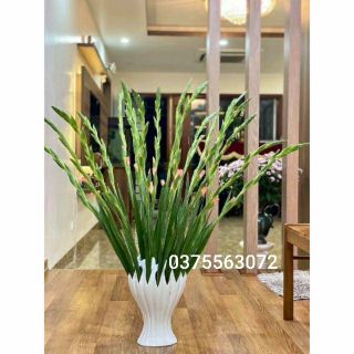 Lọ cắm hoa bàn tay sứ trắng Bát Tràng 3 size