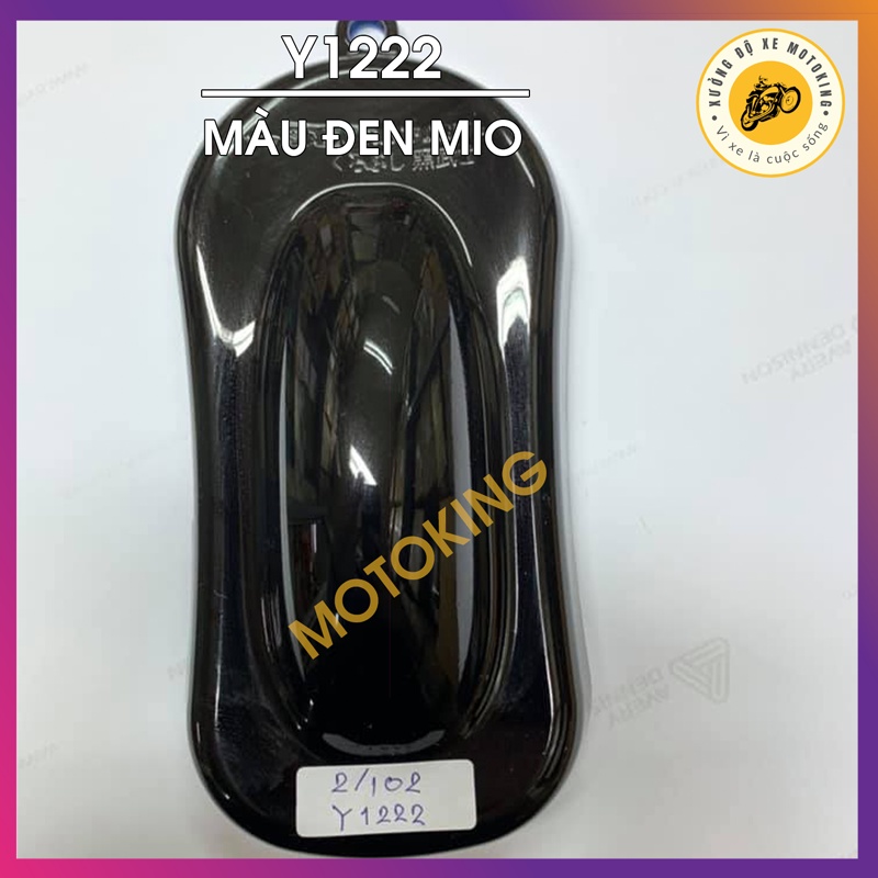 Combo Sơn Samurai màu đen Mio Y1222 loại 2K chuẩn quy trình độ bền 5 năm gồm 2K04 - Y1222 -2k01