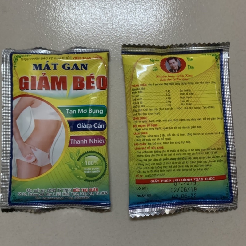 Mát gan - Giảm béo - Tan mỡ bụng - Giảm cân - Thanh nhiệt