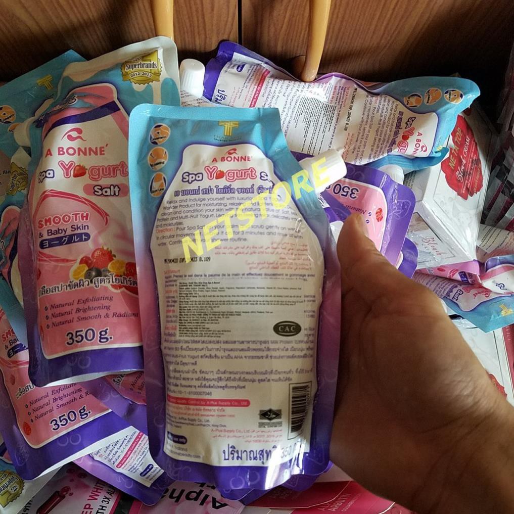 Nhập INCU16APR giảm 20K đơn 50K_ Muối tắm sữa bò tẩy da chết cực mịn da A Bonne Spa Milk Salt 350gr - Chuẩn Thái | BigBuy360 - bigbuy360.vn