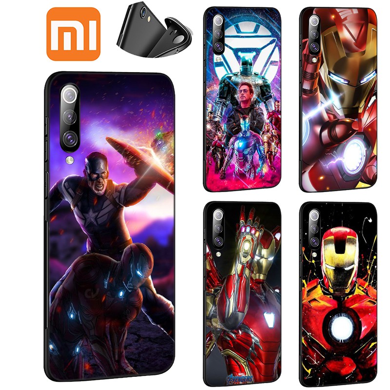 MARVEL Ốp Lưng Mềm In Hình Iron Man Cho Xiaomi Mi A1 A2 A3 Lite Poco X3 Nfc F2 Pro 5x 6x Pocophone F1