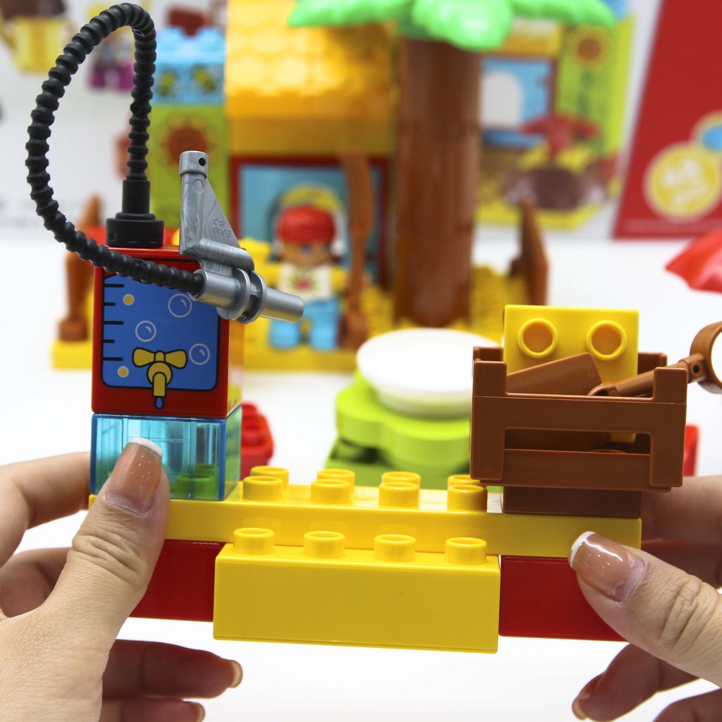 Bộ đồ chơi lắp ghép smoneo duplo miếng to Cửa hàng bánh ngọt Smoneo 33 chi tiết Toyshouse - 55003 cho bé từ 3 tuổi