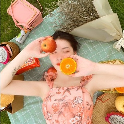 Thảm picnic chống nước khăn trải bàn thảm Caro PVC du lịch dã ngoại gấp gọn chống thấm decor chụp ảnh đẹp nhiều size