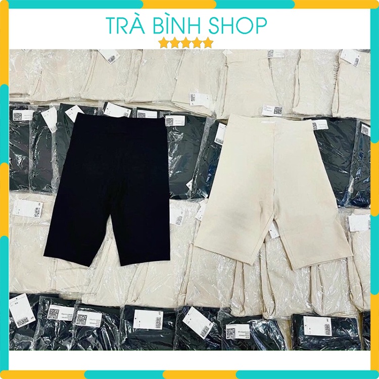 Quần Legging Ngố Nữ Chất Thun Tăm Siêu Co Dãn Hai Màu Hàng VNXK