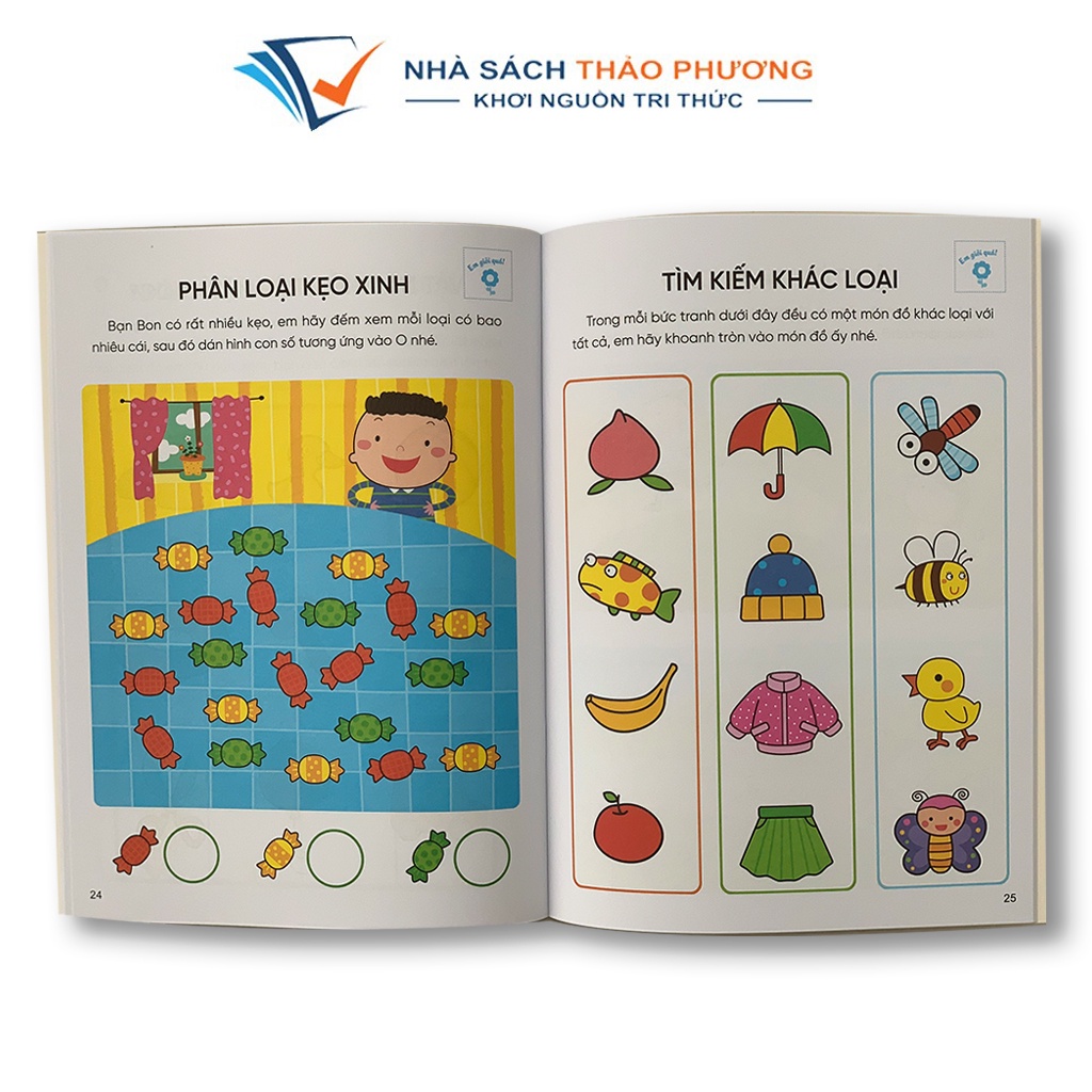 Sách - Phát triển IQ rèn luyện tư duy não bộ cho trẻ từ 2-4 tuổi (Lẻ cuốn)