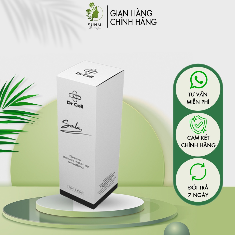 Nước tẩy trang Dr cell cho da nhạy cảm, dưỡng da trắng sáng, láng mịn, căng bóng 120ml