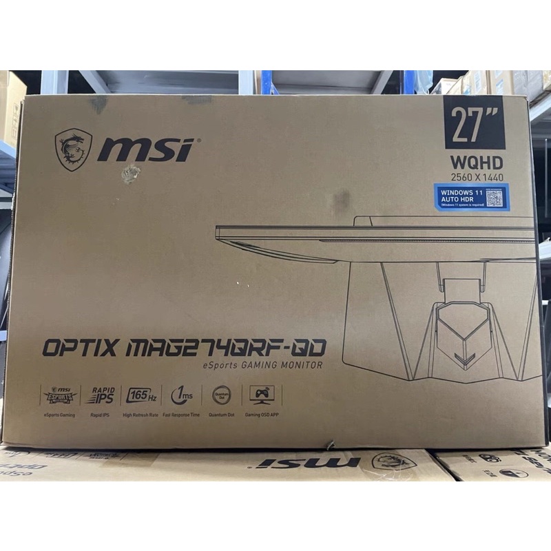 Màn hình chơi game MSI Optix MAG274QRF-QD 27 inch IPS không viền 2K / 165HZ 99%